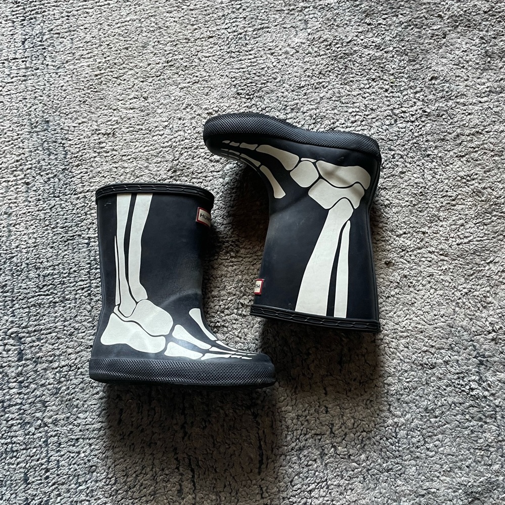 Hunter Toddler Skeleton Rainboots
